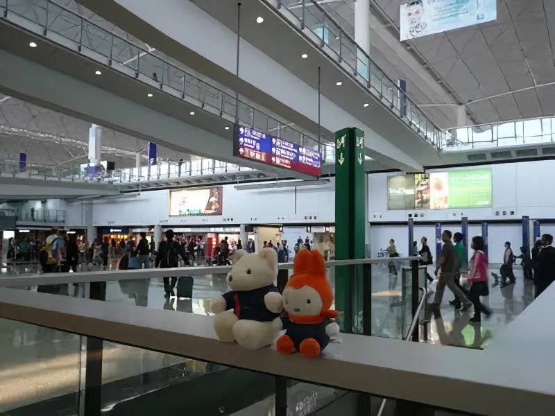 Miffa at Hong Kong's airport