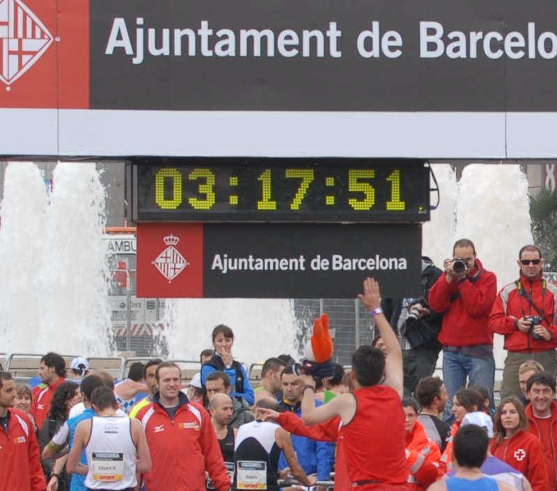 We have run the Barcelona’s Marathon.